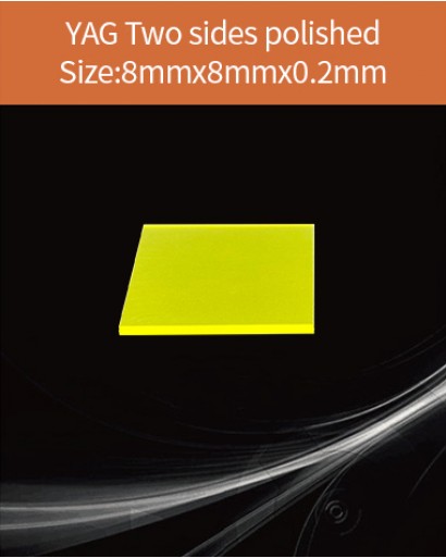 YAG Ce scintillator, YAG Ce crystal, Ce doped YAG scintillator, Scintillation YAG Ce, YAG Ce  8x8x0.2mm